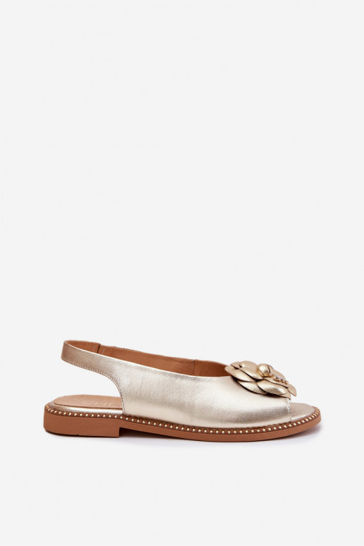 Pealhk Sellel ondalad sandaalid kaunistustega CheBello 4642 Kuldset värvi Pealhk Sellel ondalad sandaalid kaunistustega CheBello 4642 Kuldset värvi