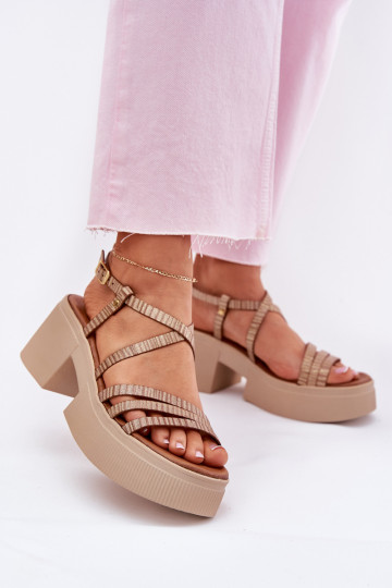 Pealistesandaalid Pealiste omad Sellel onciejka 06990-25 Kuldset värvi 2