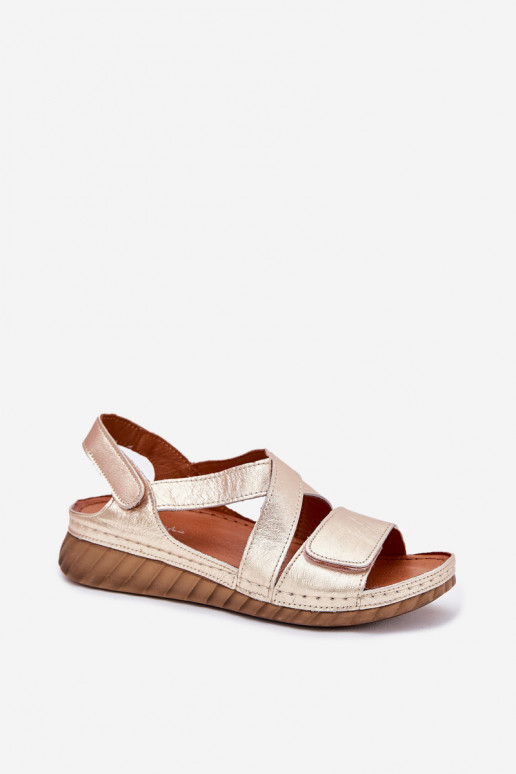 Pealistesandaalid Pealiste omad krõpsudega kinnitatav Sellel onciejka L6848-25 Kuldset värvi Pealistesandaalid Pealiste omad krõpsudega kinnitatav Sellel onciejka L6848-25 Kuldset värvi