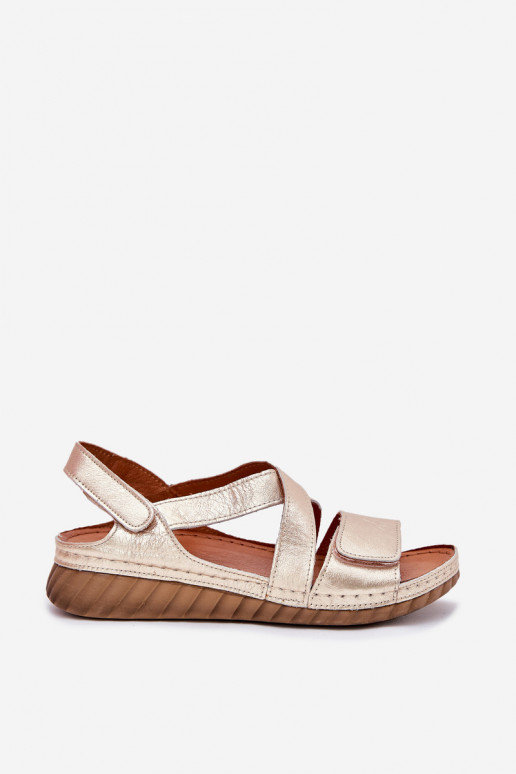 Pealistesandaalid Pealiste omad krõpsudega kinnitatav Sellel onciejka L6848-25 Kuldset värvi Pealistesandaalid Pealiste omad krõpsudega kinnitatav Sellel onciejka L6848-25 Kuldset värvi