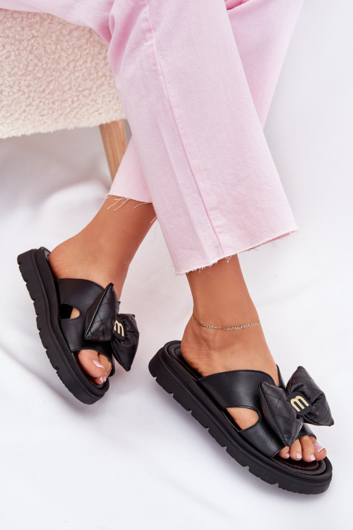 Plätud naturaalsest nahast Pealiste omad platvormiga lipsukesega CheBello 4647 msuud