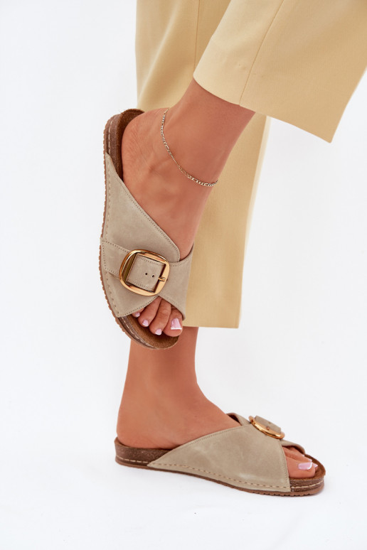 Plätud naturaalsest nahast Kuldse pandlaga Sellel onciejka 07000-22 Pistacjosissee