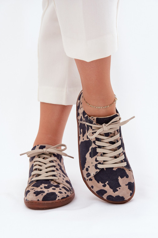 seemisnakhsed vabaaja jalanõud Barefoot Pealiste omad IN Łaty Zazoo N1120 pruunid värvi-beeži värvi seemisnakhsed vabaaja jalanõud Barefoot Pealiste omad IN Łaty Zazoo N1120 pruunid värvi-beeži värvi