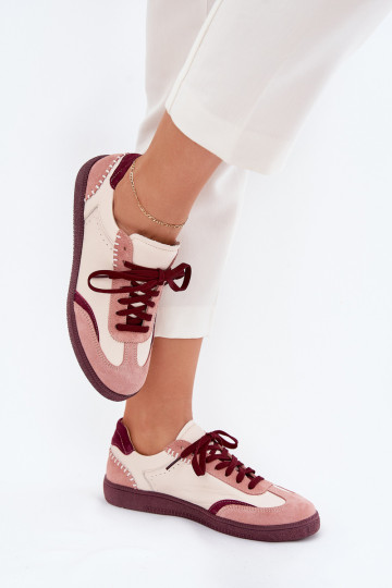 Pealhk Sneakers tüüpi jalanõud Pealiste omad Zazoo N1202 Tumeroosad värvi