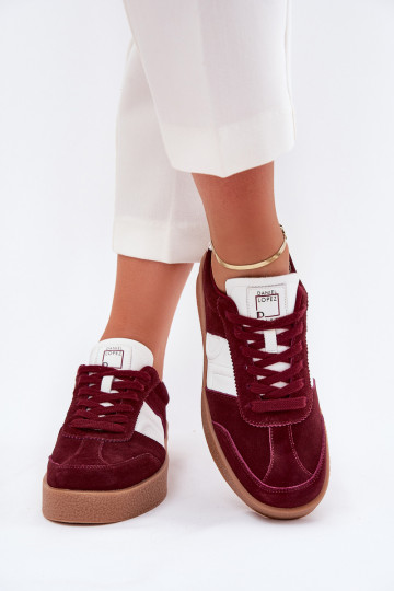 seemisnakhsed Sneakers tüüpi jalanõud Pealiste omad Daniel Lopez Just Dare SS2D4023 bordoo-värvi 2