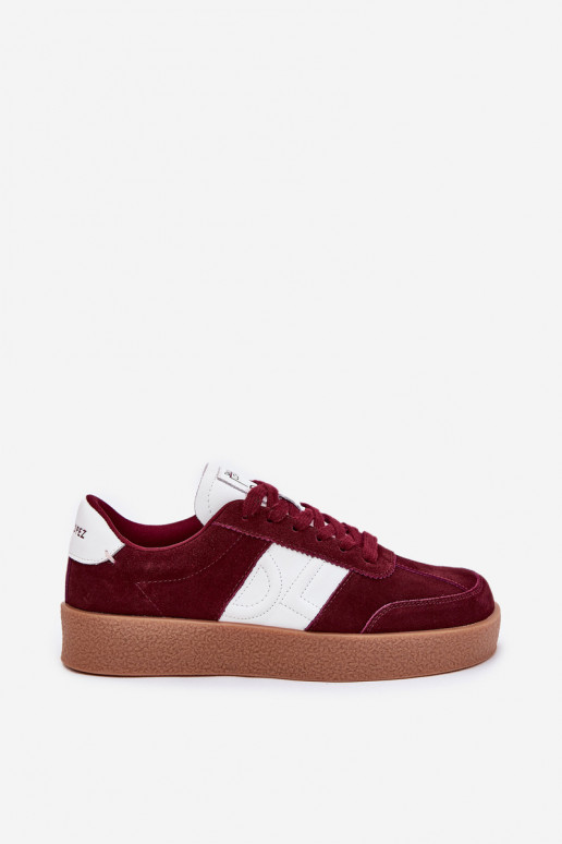 seemisnakhsed Sneakers tüüpi jalanõud Pealiste omad Daniel Lopez Just Dare SS2D4023 bordoo-värvi seemisnakhsed Sneakers tüüpi jalanõud Pealiste omad Daniel Lopez Just Dare SS2D4023 bordoo-värvi