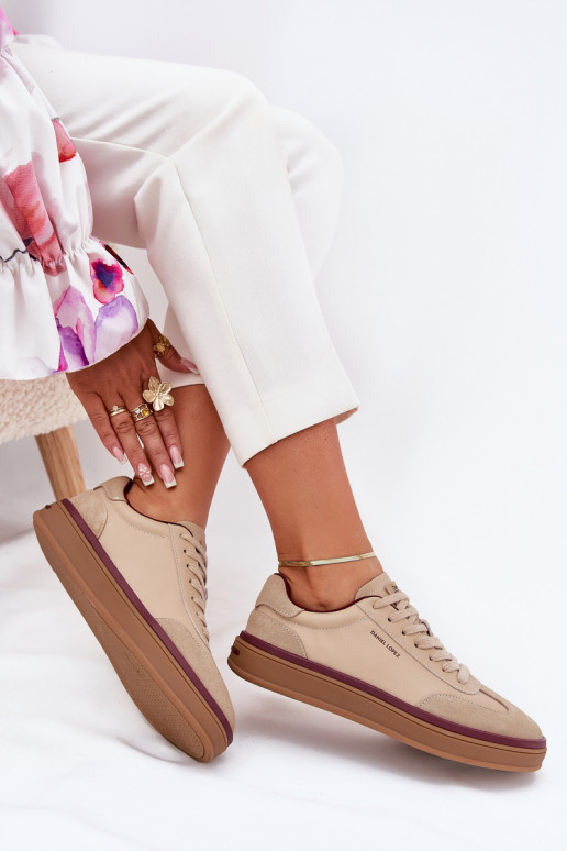 Pealhk Pealiste omad Sneakers tüüpi jalanõud Daniel Lopez Just Dare SS2D4007 beeži värvi