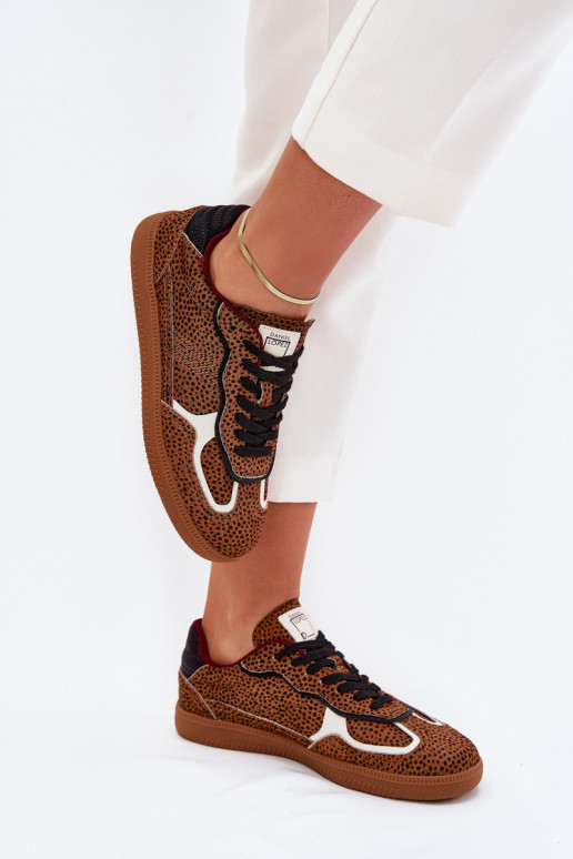 Sneakers tüüpi jalanõud Pealiste omad Daniel Lopez Just Dare SS2D4016 pruunid värvi Sneakers tüüpi jalanõud Pealiste omad Daniel Lopez Just Dare SS2D4016 pruunid värvi