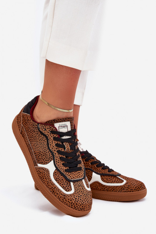 Sneakers tüüpi jalanõud Pealiste omad Daniel Lopez Just Dare SS2D4016 pruunid värvi Sneakers tüüpi jalanõud Pealiste omad Daniel Lopez Just Dare SS2D4016 pruunid värvi