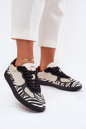 Sneakers tüüpi jalanõud Pealiste omad Daniel Lopez Just Dare SS2D4015 Zebra beeži värvi