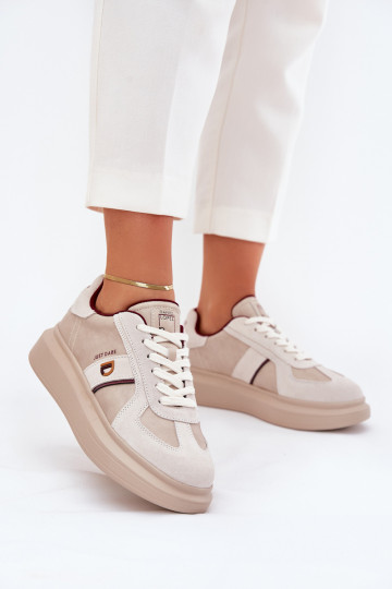 Pealhk Pealiste omad Sneakers tüüpi jalanõud platvormiga Daniel Lopez Just Dare SS2D4003 beeži värvi 2