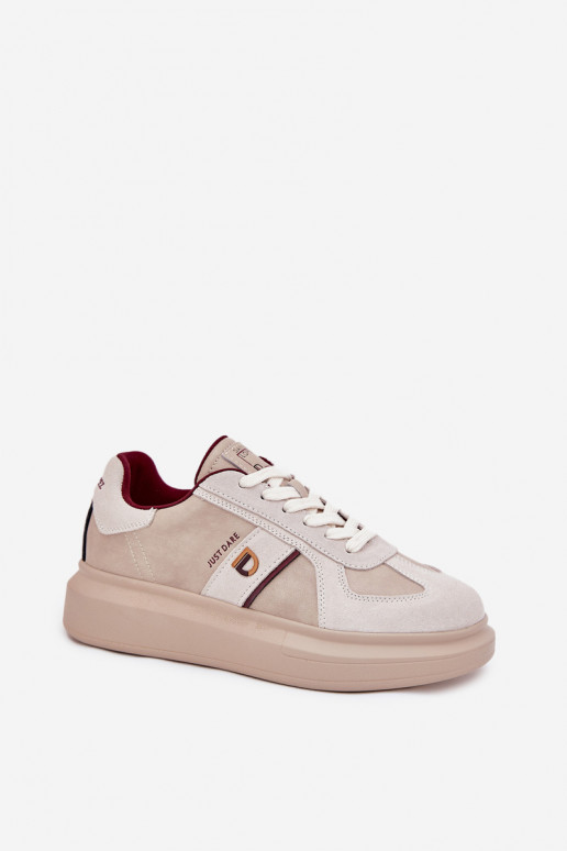 Pealhk Pealiste omad Sneakers tüüpi jalanõud platvormiga Daniel Lopez Just Dare SS2D4003 beeži värvi Pealhk Pealiste omad Sneakers tüüpi jalanõud platvormiga Daniel Lopez Just Dare SS2D4003 beeži värvi