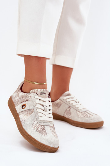 Sneakers tüüpi jalanõud Pealiste omad Daniel Lopez Just Dare SS2D4032 Loomade muster beeži värvi