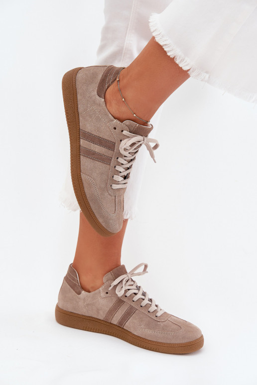 Zazoo N1068 seemisnakhsed Sellel ondal Sneakers tüüpi jalanõud Pealiste omad beeži värvi