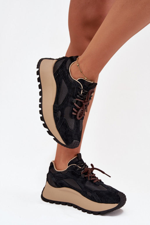 Pealhk Sneakers tüüpi jalanõud platvormiga Pealiste omad Big Star SS274628 HI-POLY SYSTEM msuud