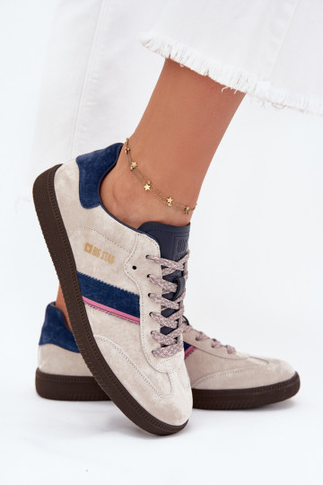 seemisnakhsed Sellel ondal Sneakers tüüpi jalanõud Pealiste omad Big Star SS274679 HI-POLY SYSTEM Halli värvi