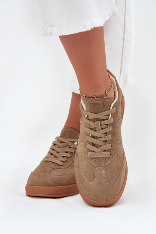 seemisnakhsed Sneakers tüüpi jalanõud Pealiste omad Big Star SS274675 HI-POLY SYSTEM beeži värvi