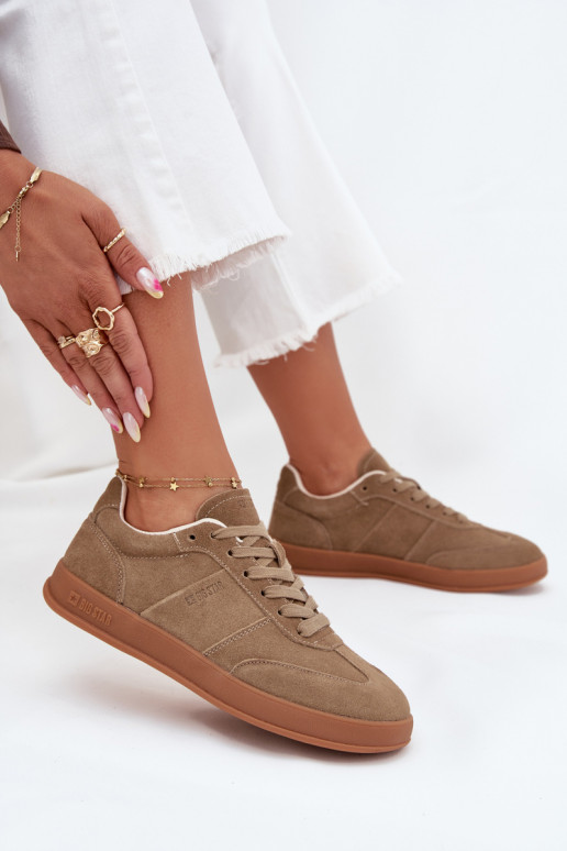 seemisnakhsed Sneakers tüüpi jalanõud Pealiste omad Big Star SS274675 HI-POLY SYSTEM beeži värvi