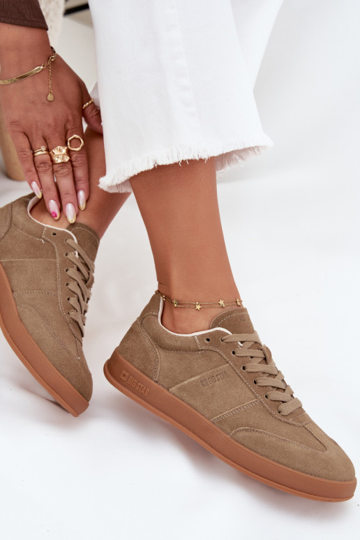 seemisnakhsed Sneakers tüüpi jalanõud Pealiste omad Big Star SS274675 HI-POLY SYSTEM beeži värvi