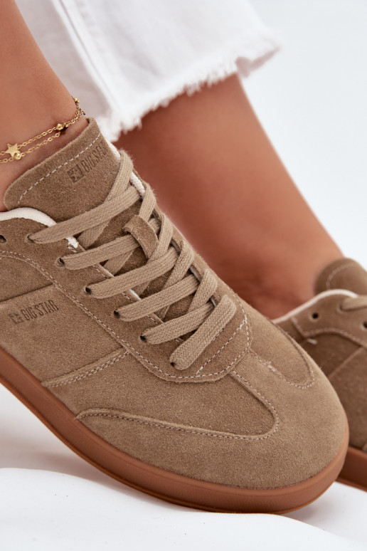 seemisnakhsed Sneakers tüüpi jalanõud Pealiste omad Big Star SS274675 HI-POLY SYSTEM beeži värvi