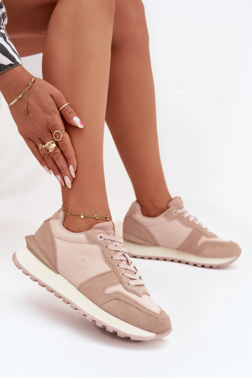 Pealhk Sneakers tüüpi jalanõud Pealiste omad Big Star OO274521 HI-POLY SYSTEM Nude