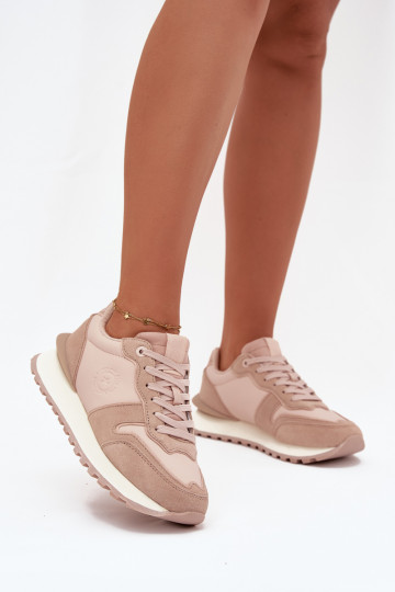 Pealhk Sneakers tüüpi jalanõud Pealiste omad Big Star OO274521 HI-POLY SYSTEM Nude 2
