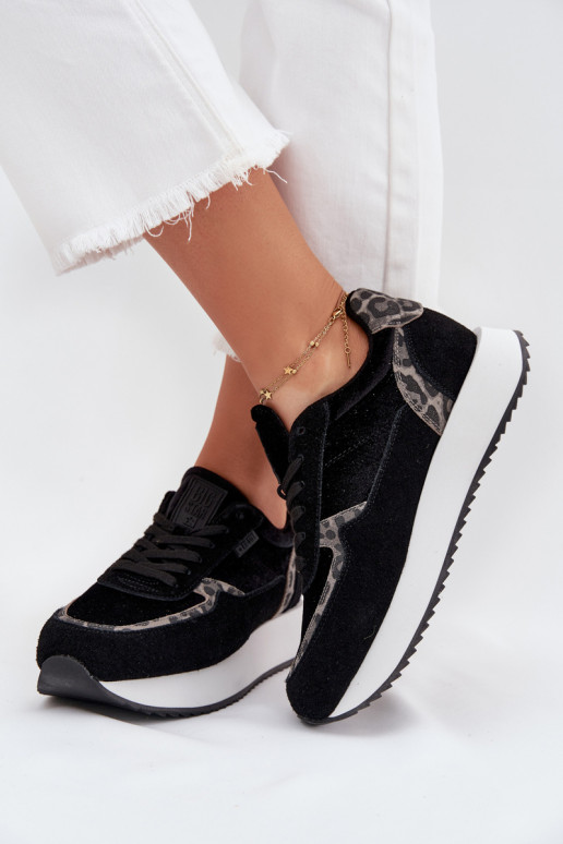 seemisnakhsed Sneakers tüüpi jalanõud Pealiste omad Big Star OO274A312 HI-POLY SYSTEM msuud leopardimustriga seemisnakhsed Sneakers tüüpi jalanõud Pealiste omad Big Star OO274A312 HI-POLY SYSTEM msuud leopardimustriga