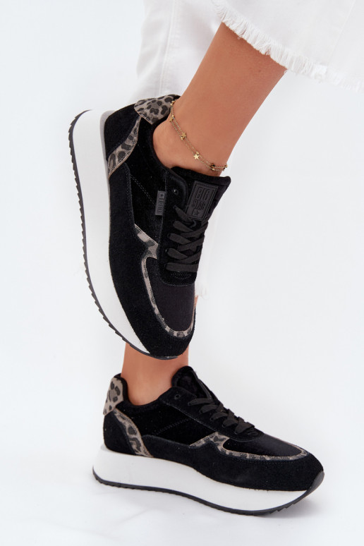 seemisnakhsed Sneakers tüüpi jalanõud Pealiste omad Big Star OO274A312 HI-POLY SYSTEM msuud leopardimustriga seemisnakhsed Sneakers tüüpi jalanõud Pealiste omad Big Star OO274A312 HI-POLY SYSTEM msuud leopardimustriga