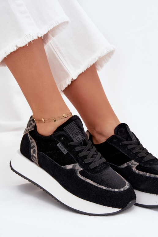 seemisnakhsed Sneakers tüüpi jalanõud Pealiste omad Big Star OO274A312 HI-POLY SYSTEM msuud leopardimustriga seemisnakhsed Sneakers tüüpi jalanõud Pealiste omad Big Star OO274A312 HI-POLY SYSTEM msuud leopardimustriga