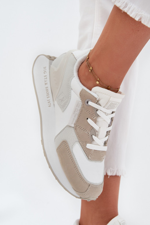 Pealhk Sneakers tüüpi jalanõud Pealiste omad Big Star OO274563 Hi-Poly System valget värvi Pealhk Sneakers tüüpi jalanõud Pealiste omad Big Star OO274563 Hi-Poly System valget värvi