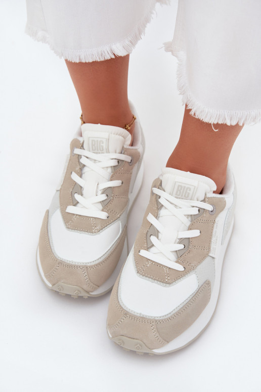 Pealhk Sneakers tüüpi jalanõud Pealiste omad Big Star OO274563 Hi-Poly System valget värvi Pealhk Sneakers tüüpi jalanõud Pealiste omad Big Star OO274563 Hi-Poly System valget värvi