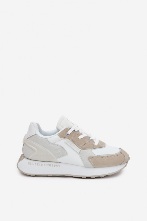 Pealhk Sneakers tüüpi jalanõud Pealiste omad Big Star OO274563 Hi-Poly System valget värvi Pealhk Sneakers tüüpi jalanõud Pealiste omad Big Star OO274563 Hi-Poly System valget värvi