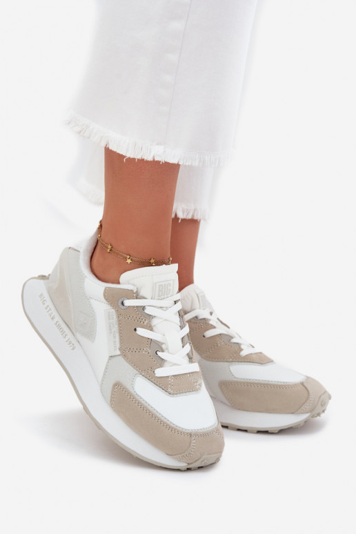 Pealhk Sneakers tüüpi jalanõud Pealiste omad Big Star OO274563 Hi-Poly System valget värvi Pealhk Sneakers tüüpi jalanõud Pealiste omad Big Star OO274563 Hi-Poly System valget värvi