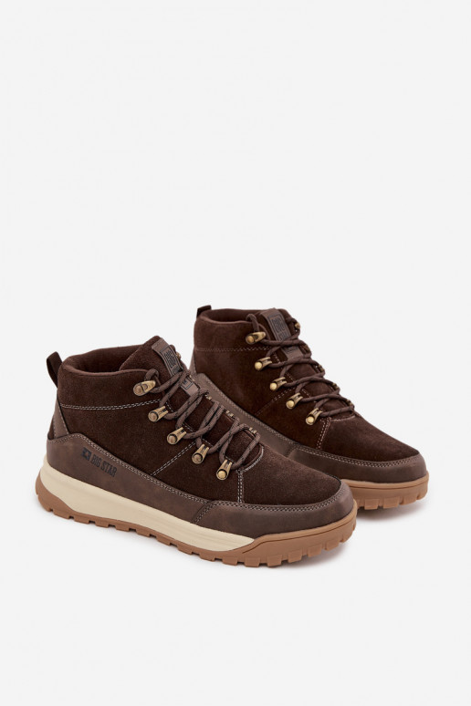 seemisnakhsed matkasaapad meeste omad Big Star SS174263 pruunid värvi seemisnakhsed matkasaapad meeste omad Big Star SS174263 pruunid värvi