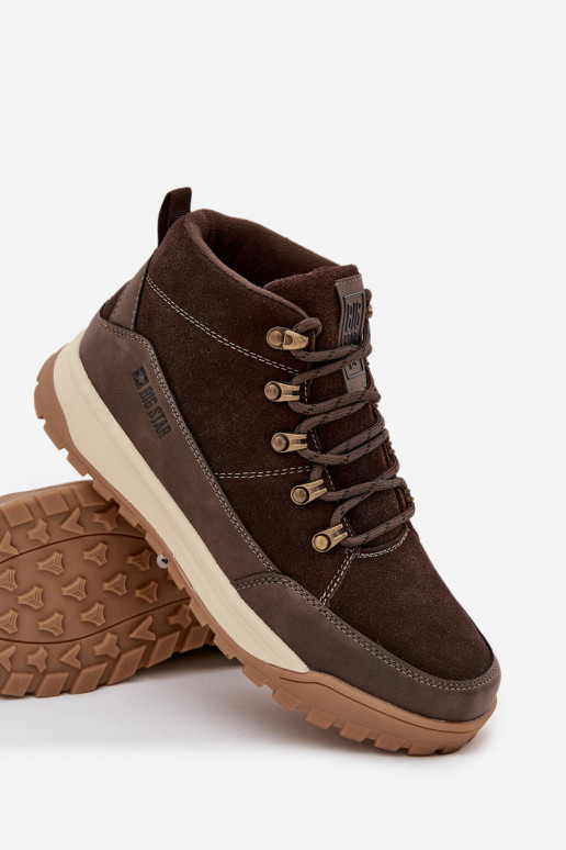 seemisnakhsed matkasaapad meeste omad Big Star SS174263 pruunid värvi seemisnakhsed matkasaapad meeste omad Big Star SS174263 pruunid värvi