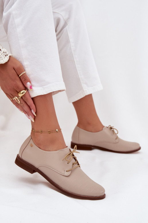 Pealhk jalatsid Pealiste omad Elegantsed nööritavad Zazoo 4238 beeži värvi Pealhk jalatsid Pealiste omad Elegantsed nööritavad Zazoo 4238 beeži värvi