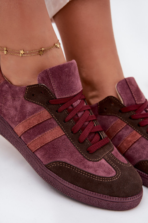 Zazoo N1068 seemisnakhsed Sellel ondal Sneakers tüüpi jalanõud Pealiste omad bordoo-värvi