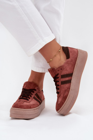 Zazoo N1068S2 Sneakers tüüpi jalanõud platvormiga pruunid värvi 2