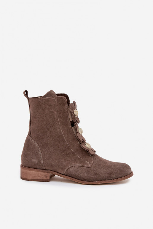 Seemisnahast kingad Pealiste omad Koos Ornatei Lillkami Zazoo 3085 beeži värvi Seemisnahast kingad Pealiste omad Koos Ornatei Lillkami Zazoo 3085 beeži värvi