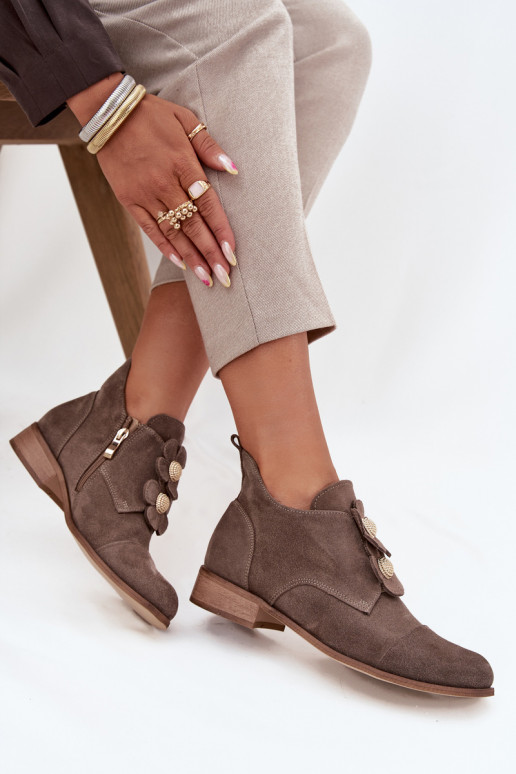 seemisnakhsed jalatsid Pealiste omad Koos Ornatei Lillkami Zazoo 3080 beeži värvi