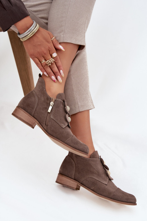 seemisnakhsed jalatsid Pealiste omad Koos Ornatei Lillkami Zazoo 3080 beeži värvi