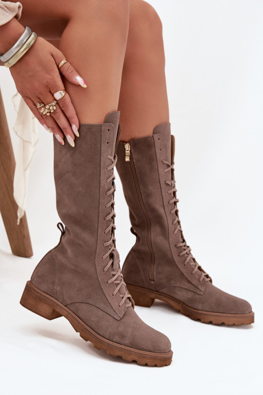 Seemisnahast kingad Paeltega Sääre keskosa Zazoo 3103 beeži värvi Seemisnahast kingad Paeltega Sääre keskosa Zazoo 3103 beeži värvi