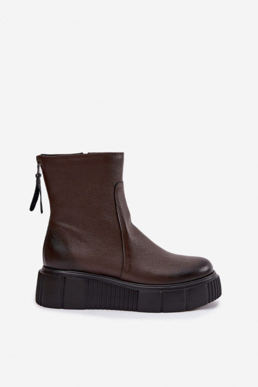 Zazoo 60369 Pealiste poolsaapad platvormiga Czekoladosissee Zazoo 60369 Pealiste poolsaapad platvormiga Czekoladosissee