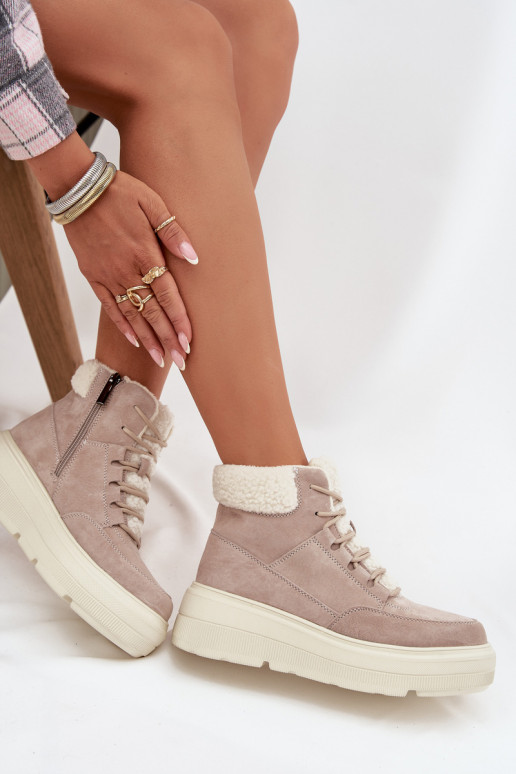 seemisnakhsed nööpidega lumesaapad Pealiste omad soojad saapad platvormiga Vinceza 95354 beeži värvi seemisnakhsed nööpidega lumesaapad Pealiste omad soojad saapad platvormiga Vinceza 95354 beeži värvi