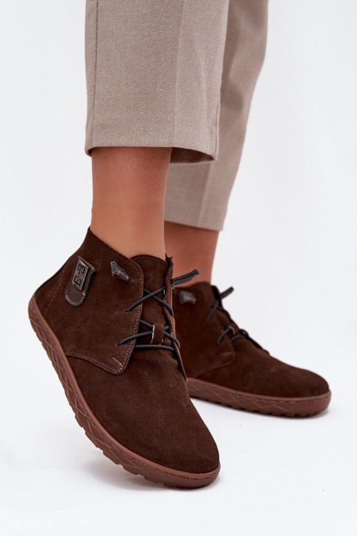 seemisnakhsed jalatsid Barefoot Pealiste omad Koos Ornate Detalem Zazoo 30072 Czekoladosissee