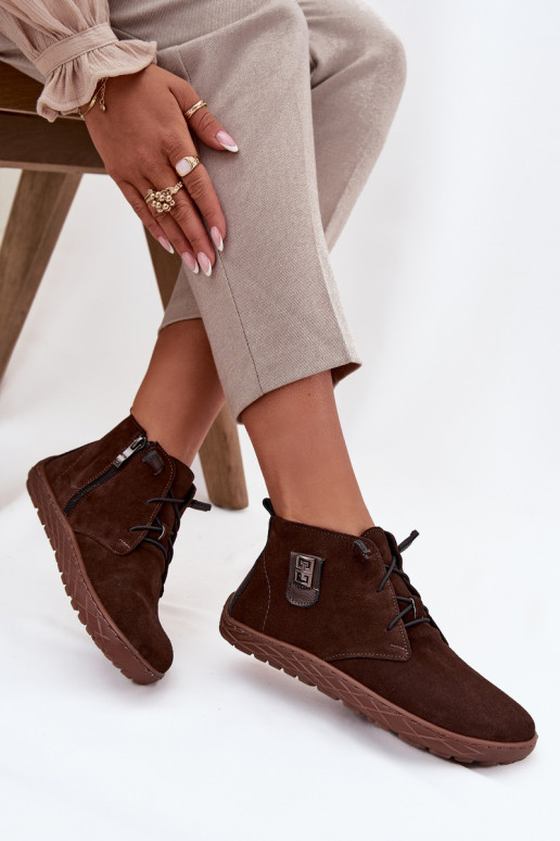 seemisnakhsed jalatsid Barefoot Pealiste omad Koos Ornate Detalem Zazoo 30072 Czekoladosissee