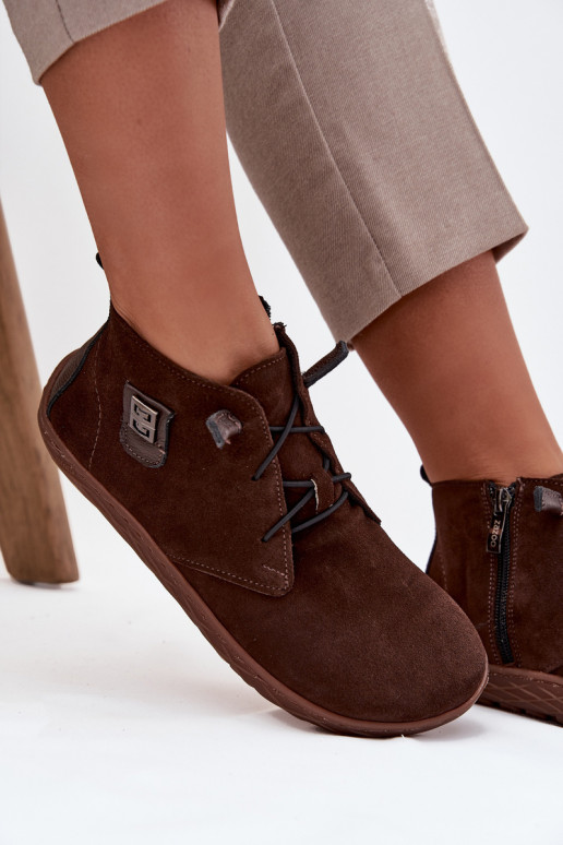 seemisnakhsed jalatsid Barefoot Pealiste omad Koos Ornate Detalem Zazoo 30072 Czekoladosissee