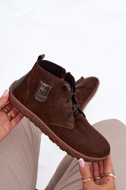 seemisnakhsed jalatsid Barefoot Pealiste omad Koos Ornate Detalem Zazoo 30072 Czekoladosissee