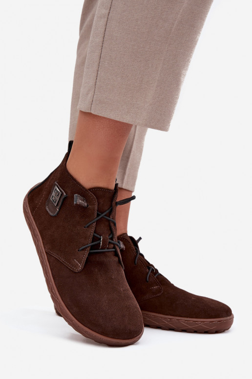 seemisnakhsed jalatsid Barefoot Pealiste omad Koos Ornate Detalem Zazoo 30072 Czekoladosissee