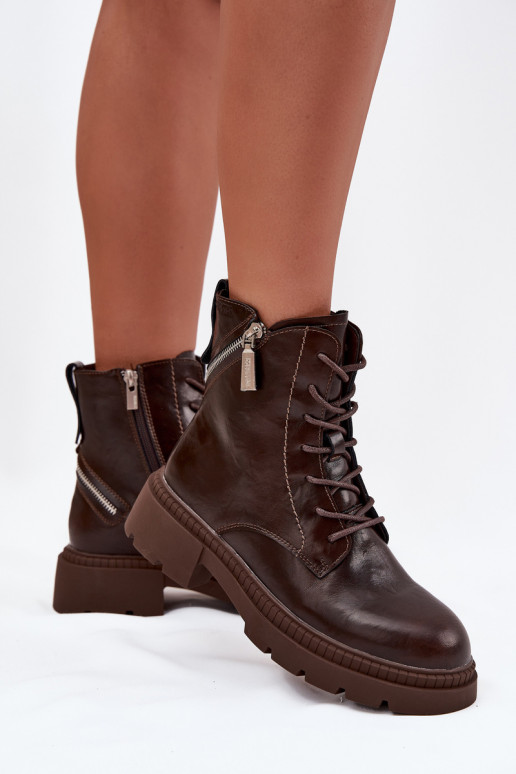 Pealhk saapad Pealiste omad voodriga Big Star SS274453 pruunid värvi Pealhk saapad Pealiste omad voodriga Big Star SS274453 pruunid värvi